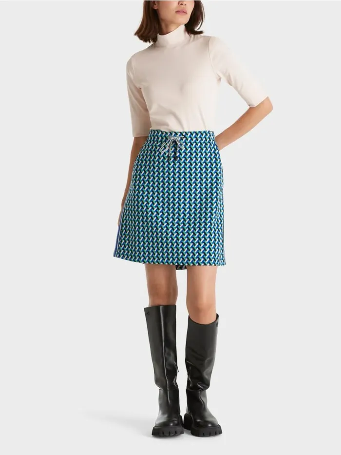 Damen Marc Cain Shirts and Tops Shirt Mit Stehkragen Und rmel Almond Blossom