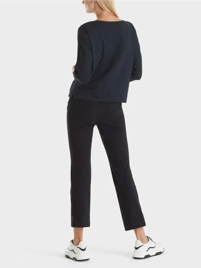 Damen Marc Cain Shirts and Tops Shirt Mit UBootAusschnitt Midnight Blue