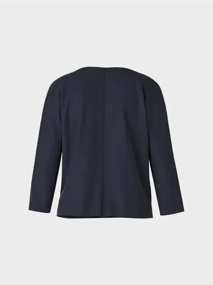 Damen Marc Cain Shirts and Tops Shirt Mit UBootAusschnitt Midnight Blue
