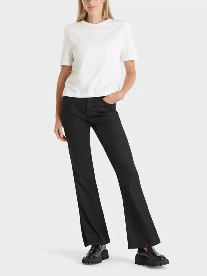 Damen Marc Cain Shirts and Tops TShirt Im Boxy Schnitt White