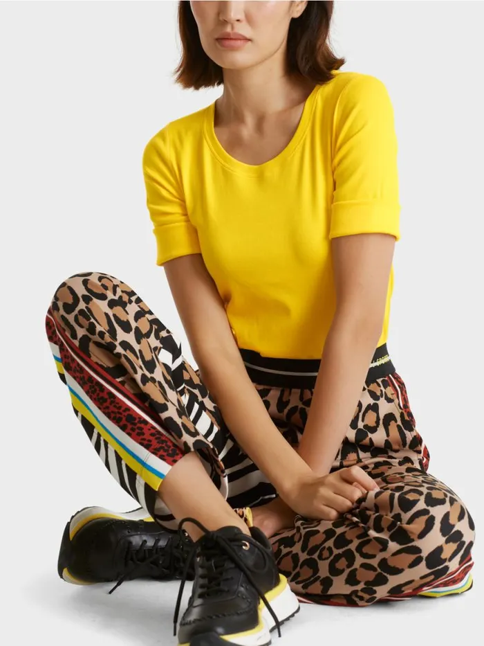 Damen Marc Cain Shirts and Tops Uni TShirt Mit 34rmel Sunshine