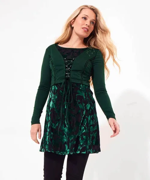 Darling Devore Tunic Emerald Apparel Dresses Joebrowns Darling Devore Tunic Emerald Apparel Dresses Joebrowns