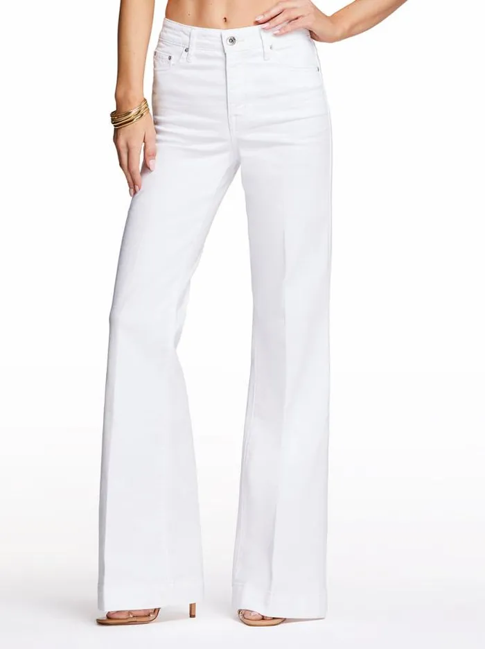 Denim Clothing Jessica Simpson True Love Wide Leg Trouser Jeans In White