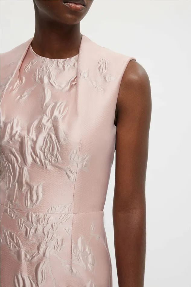 Dresses Kissa Dress In Pink Graphic Rose Jacquard Emilia Wickstead Women