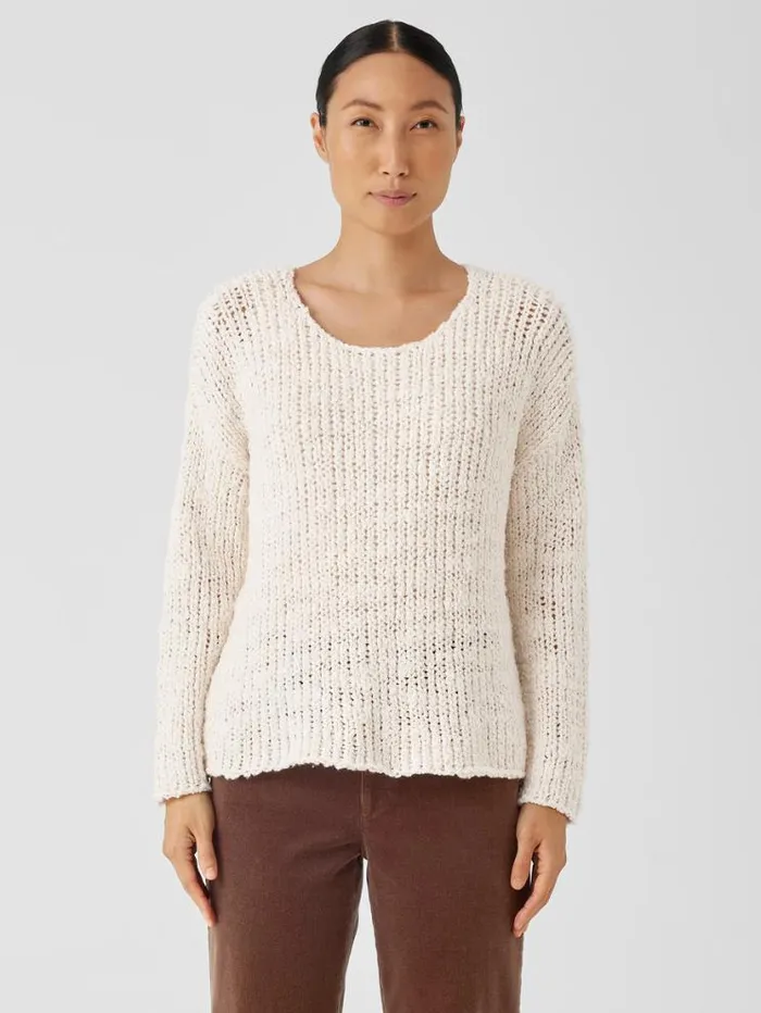 Eileen Fisher Extended Sizing 1X3X Peruvian Organic Cotton Lofty Slub Round Neck Top Ecru 8211 Shop Eileen Fisher Extended Sizing 1X3X Peruvian Organic Cotton Lofty Slub Round Neck Top Ecru 8211 Shop