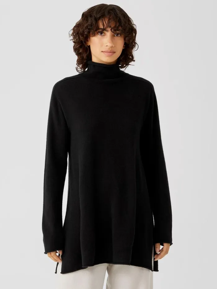 Eileen Fisher Sweaters and Cardigans Italian Cashmere Turtleneck Long Top Black 8211 Shop Eileen Fisher Sweaters and Cardigans Italian Cashmere Turtleneck Long Top Black 8211 Shop