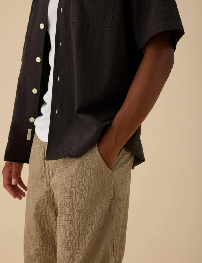 Fort Pants CLAY SEERSUCKER PANTS Taupe 8211 Men Fort Pants CLAY SEERSUCKER PANTS Taupe 8211 Men