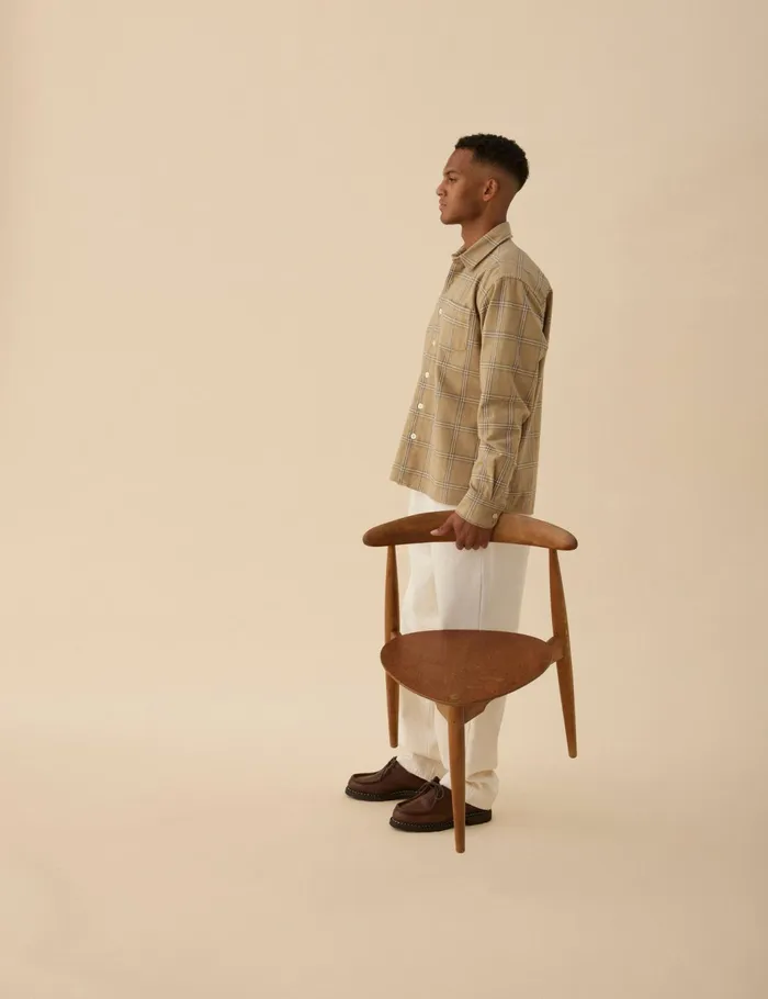 Fort Shirts FABLE CHECK SHIRT Khaki Check 8211 Men Fort Shirts FABLE CHECK SHIRT Khaki Check 8211 Men