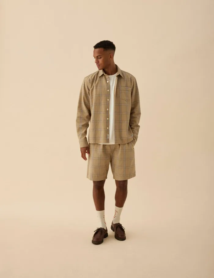 Fort Shirts FABLE CHECK SHIRT Khaki Check 8211 Men Fort Shirts FABLE CHECK SHIRT Khaki Check 8211 Men