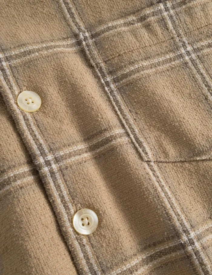 Fort Shirts FABLE CHECK SHIRT Khaki Check 8211 Men Fort Shirts FABLE CHECK SHIRT Khaki Check 8211 Men