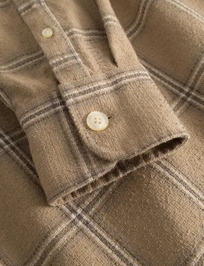 Fort Shirts FABLE CHECK SHIRT Khaki Check 8211 Men Fort Shirts FABLE CHECK SHIRT Khaki Check 8211 Men