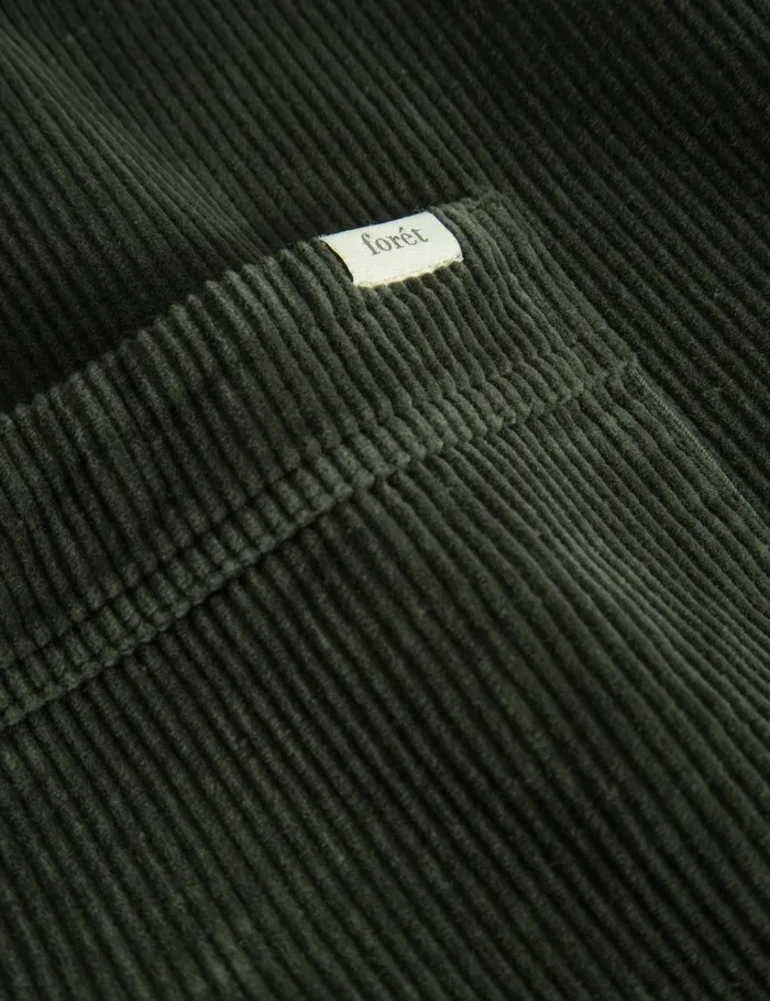 Fort Shirts ROWAN OVERSHIRT Dark Moss Corduroy 8211 Men Fort Shirts ROWAN OVERSHIRT Dark Moss Corduroy 8211 Men