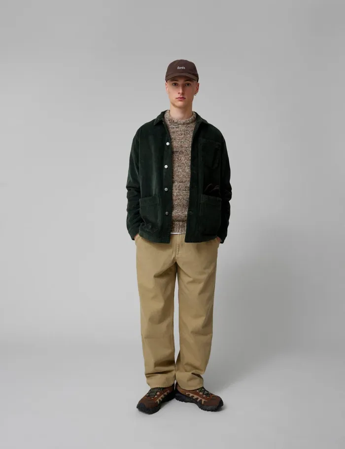 Fort Shirts ROWAN OVERSHIRT Dark Moss Corduroy 8211 Men Fort Shirts ROWAN OVERSHIRT Dark Moss Corduroy 8211 Men