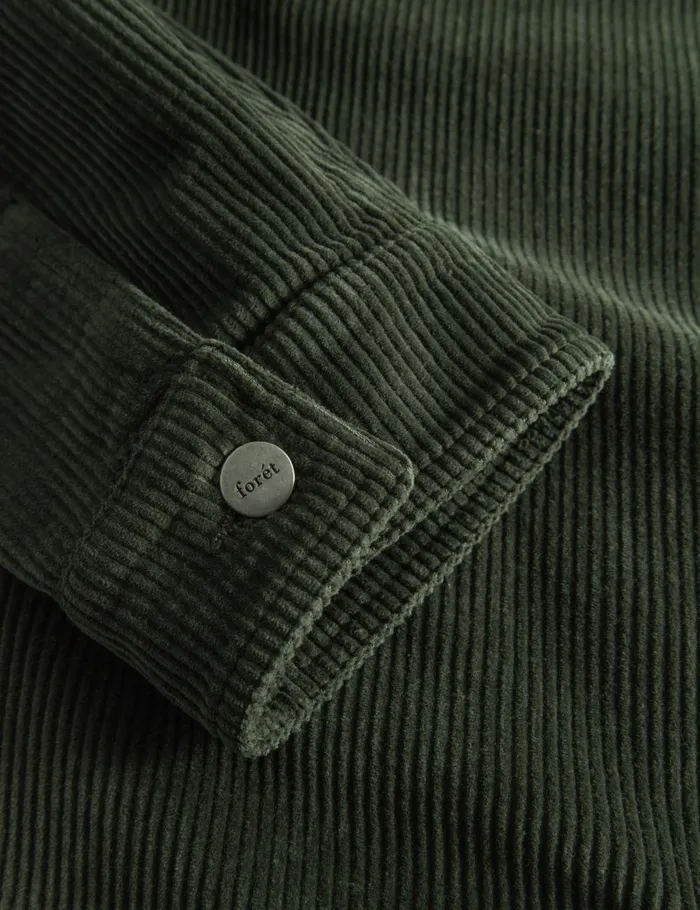 Fort Shirts ROWAN OVERSHIRT Dark Moss Corduroy 8211 Men Fort Shirts ROWAN OVERSHIRT Dark Moss Corduroy 8211 Men