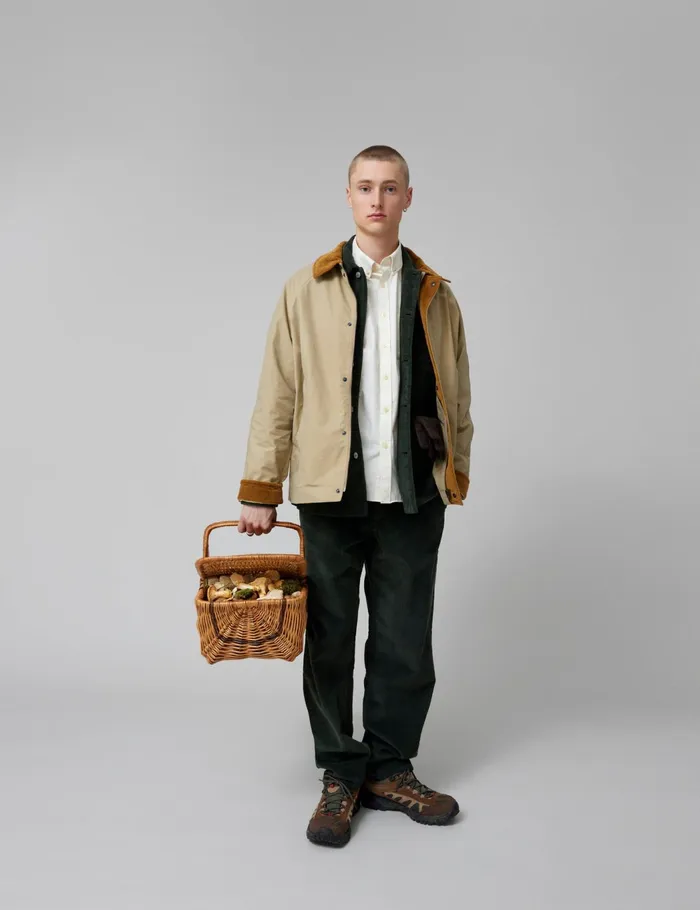 Fort Shirts ROWAN OVERSHIRT Dark Moss Corduroy 8211 Men Fort Shirts ROWAN OVERSHIRT Dark Moss Corduroy 8211 Men