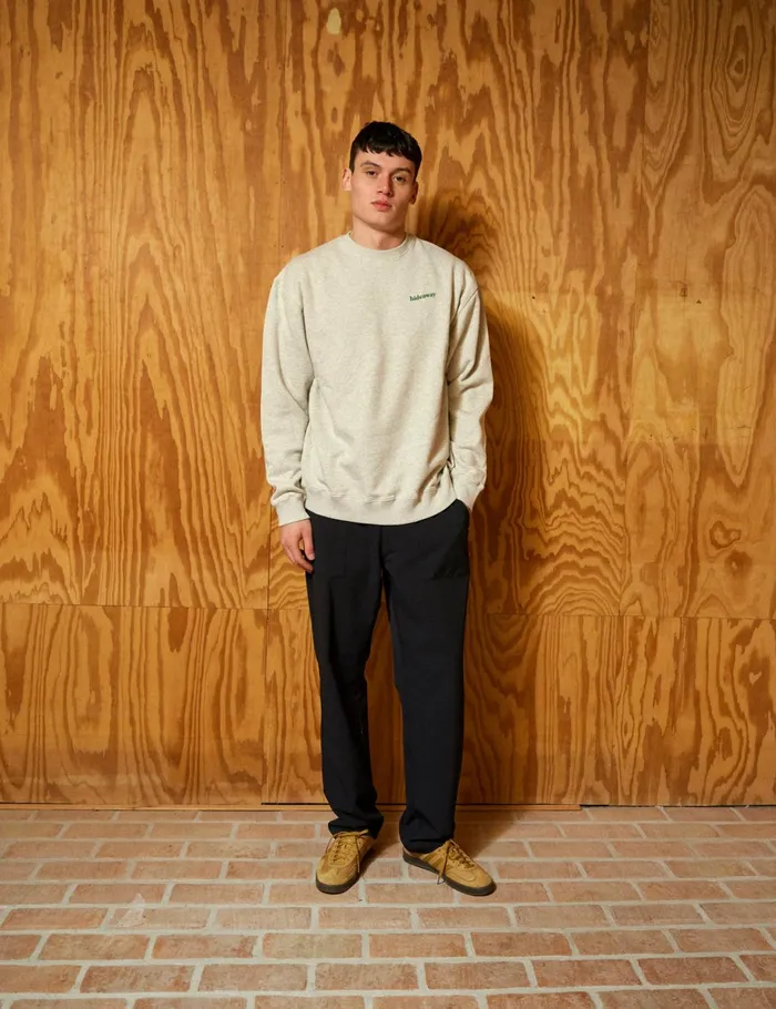Fort Sweatshirts HIDEAWAY SWEATSHIRT Snow Melang 8211 Men Fort Sweatshirts HIDEAWAY SWEATSHIRT Snow Melang 8211 Men