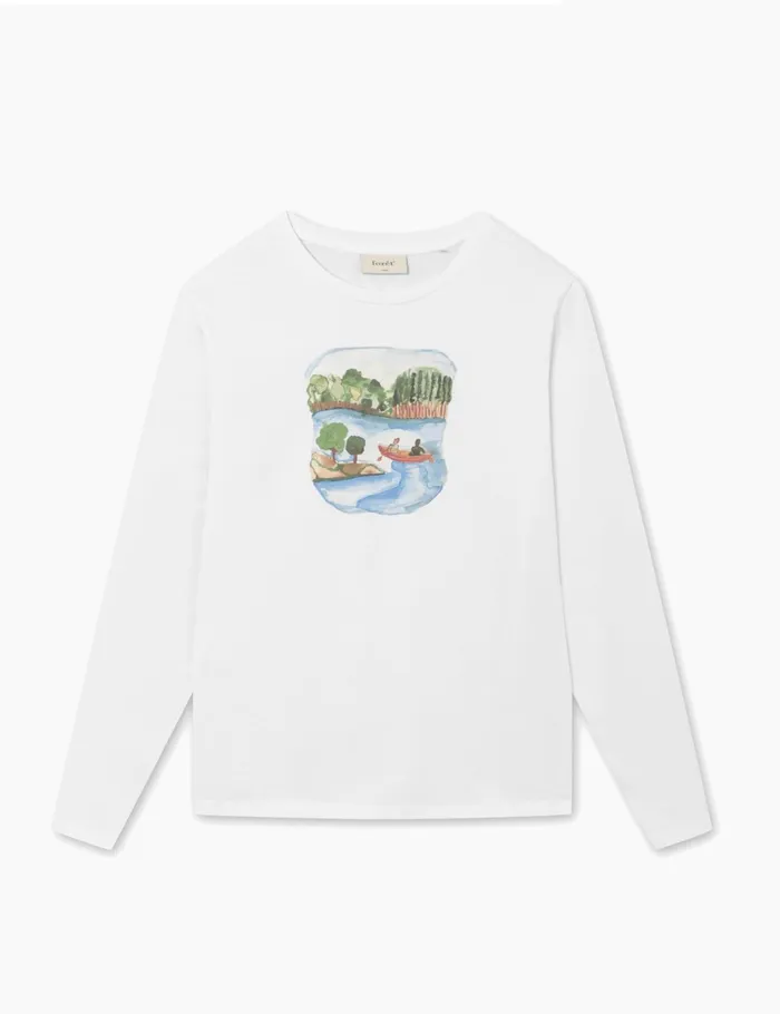 Fort TShirts CANOE LONGSLEEVE White 8211 Men