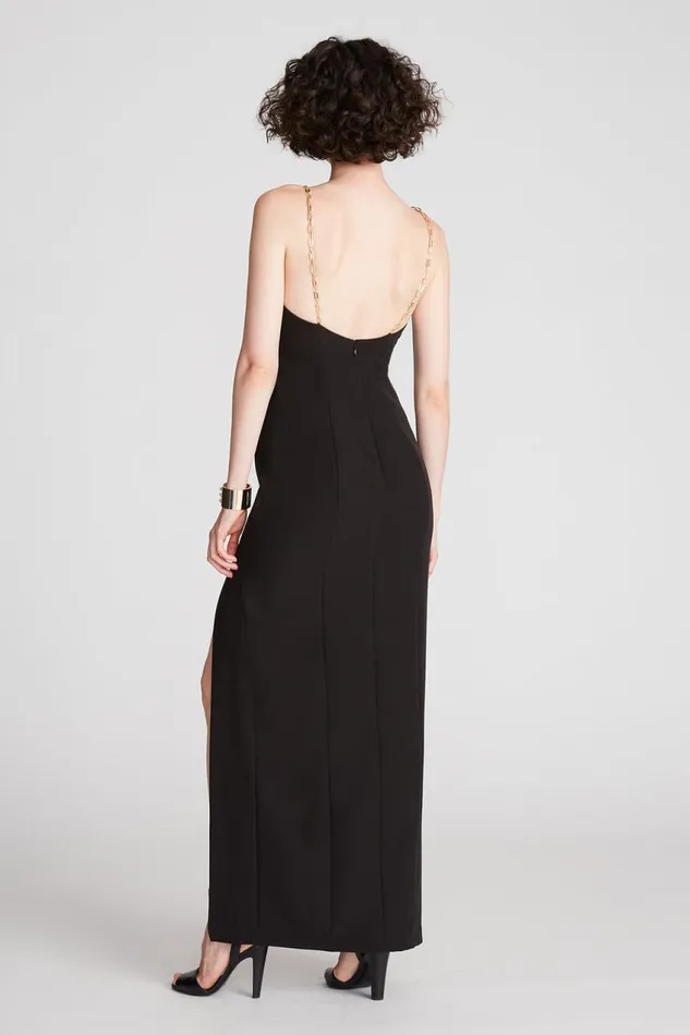 Gowns Women Halston Alli Gown In Stretch Crepe Black Gowns Women Halston Alli Gown In Stretch Crepe Black