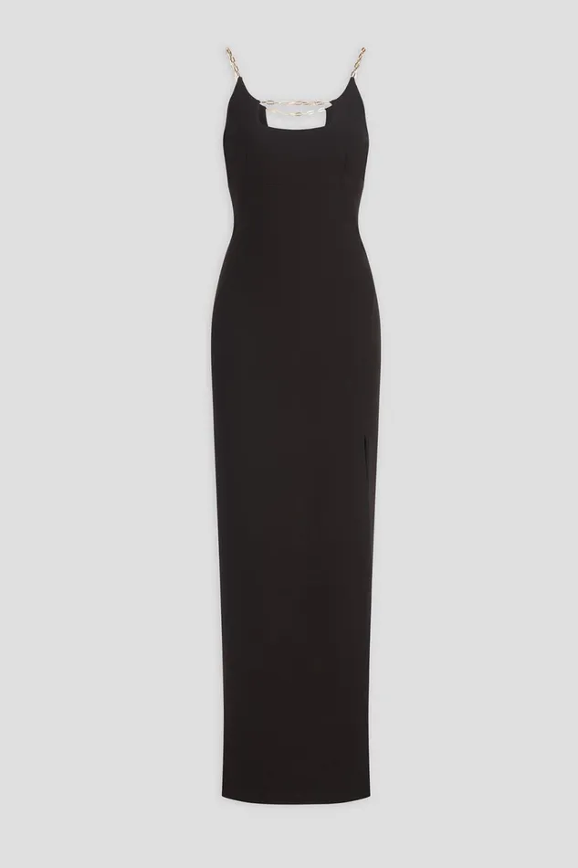 Gowns Women Halston Alli Gown In Stretch Crepe Black Gowns Women Halston Alli Gown In Stretch Crepe Black