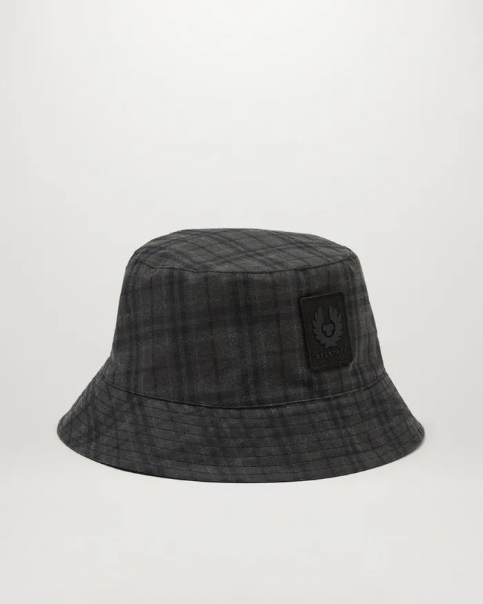 Hats MenWomen Belstaff Bucket Hat Charcoalblack