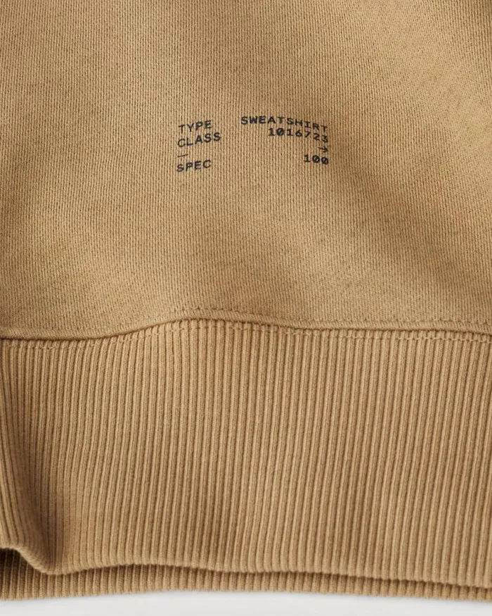 Hoodies and Sweatshirts Men Belstaff Centenary Applique Label Sweatshirt British Khaki Black Hoodies and Sweatshirts Men Belstaff Centenary Applique Label Sweatshirt British Khaki Black