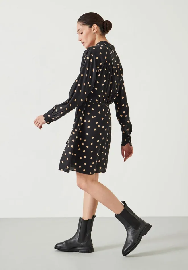 Hush Dresses Women Alba Mini Relaxed Shirt Dress Painted Polka