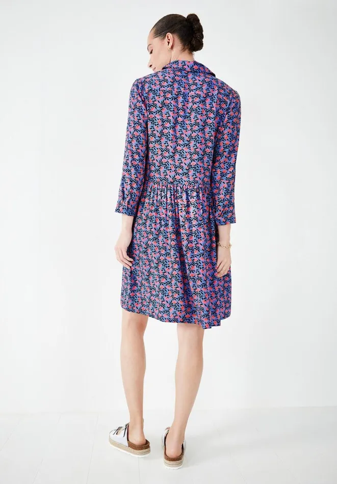 Hush Dresses Women Emanuelle Dress Leafy Floral Blue
