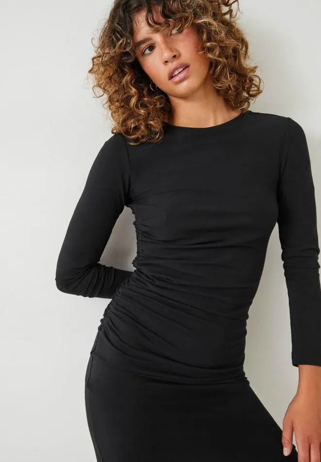 Hush Dresses Women Long Sleeve Mini Judy Dress Black