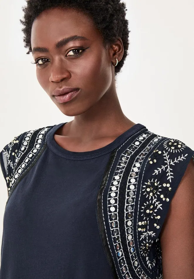 Hush Dresses Women Maree Embroidered Dress Midnight
