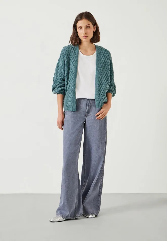 Hush Jumpers and Cardigans Women Mischa Textured Cardigan Sea Green Hush Jumpers and Cardigans Women Mischa Textured Cardigan Sea Green
