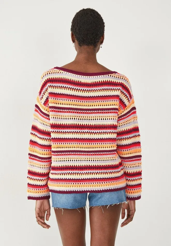 Hush Jumpers and Cardigans Women Myra Crochet Striped Jumper Multi