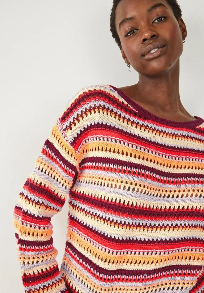 Hush Jumpers and Cardigans Women Myra Crochet Striped Jumper Multi