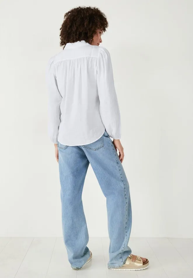 Hush Shirts and Blouses Women Arya Gathered Shirt White