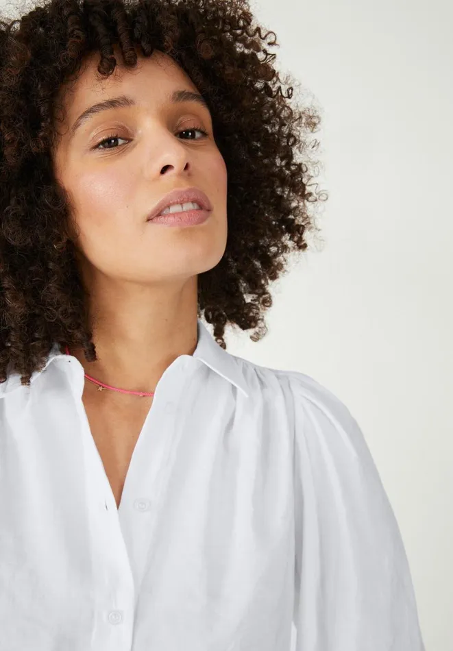Hush Shirts and Blouses Women Arya Gathered Shirt White