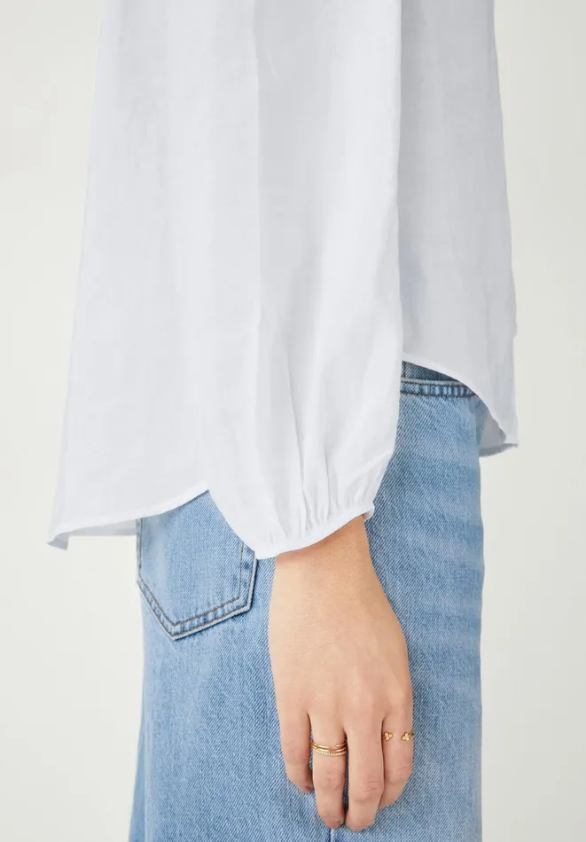 Hush Shirts and Blouses Women Arya Gathered Shirt White