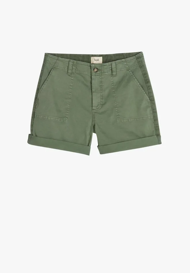 Hush Shorts Women Chino Shorts Washed Green Hush Shorts Women Chino Shorts Washed Green