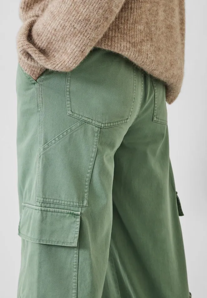 Hush Trousers Women Tulsy Wide Cargo Trousers Green Hush Trousers Women Tulsy Wide Cargo Trousers Green