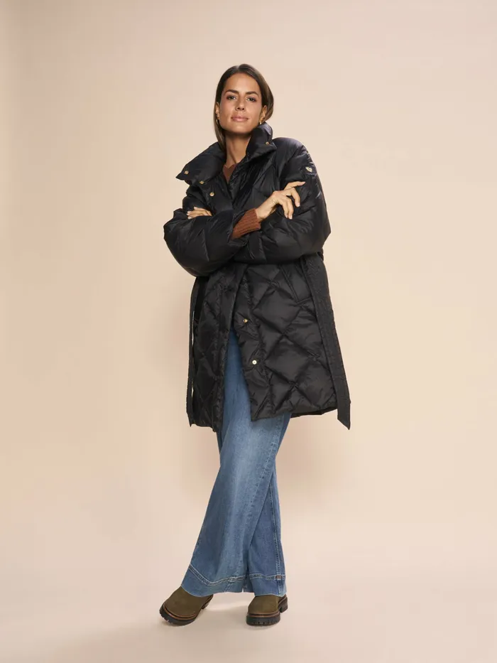Jackets and Coats MMEden Down Jacket Black MOS MOSH Women Jackets and Coats MMEden Down Jacket Black MOS MOSH Women