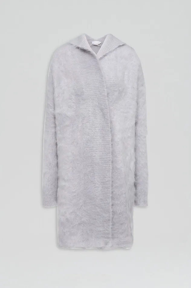 Jackets Women BRUSHED MOHAIR CARDIGAN 3 PALEGREY Scanlan Theodore Jackets Women BRUSHED MOHAIR CARDIGAN 3 PALEGREY Scanlan Theodore
