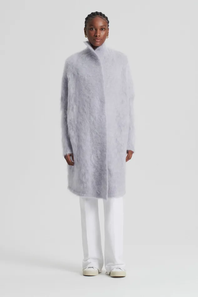 Jackets Women BRUSHED MOHAIR CARDIGAN 3 PALEGREY Scanlan Theodore Jackets Women BRUSHED MOHAIR CARDIGAN 3 PALEGREY Scanlan Theodore