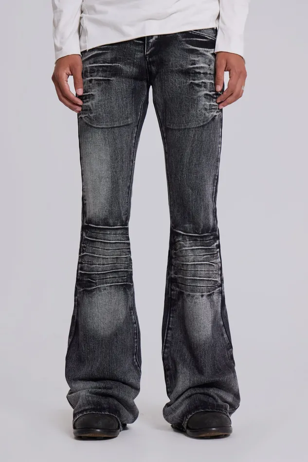 Jaded London Washed Black Drift Jeans Men Denim