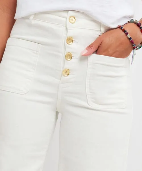 Jeans and Trousers Pippa Wide Leg Jeans White Joebrowns Apparel Jeans and Trousers Pippa Wide Leg Jeans White Joebrowns Apparel