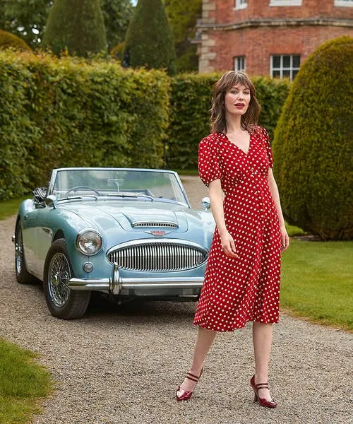 Joebrowns Dresses Apparel Perfectly Polka Dress Berry Joebrowns Dresses Apparel Perfectly Polka Dress Berry