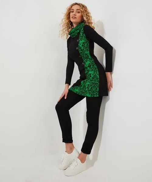 Joebrowns Tops Tunics and Blouses Apparel Joyous Jacquard Tunic Green Joebrowns Tops Tunics and Blouses Apparel Joyous Jacquard Tunic Green