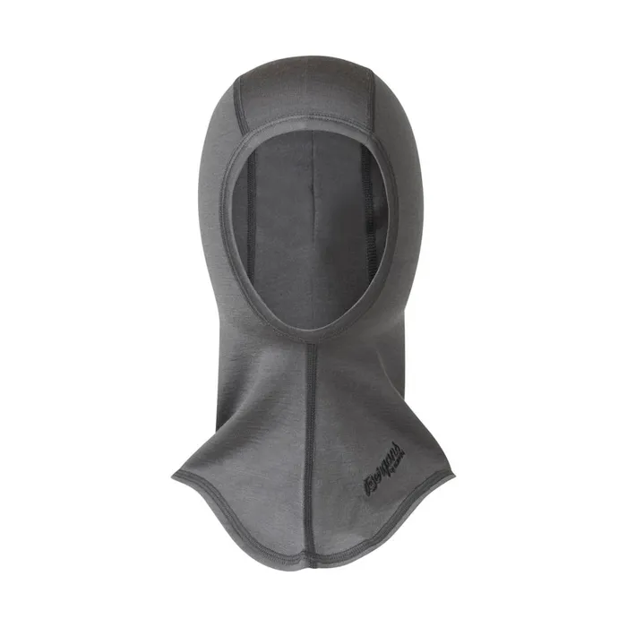 Kids Bergans Of Norway Beanies And Balaclava Bergans Wool Junior Balaclava Solid Grey
