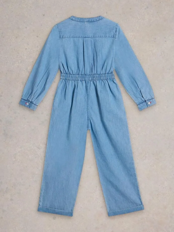 Kids Chambray Jumpsuit Chambray Blue White Stuff Playsuits Kids Chambray Jumpsuit Chambray Blue White Stuff Playsuits