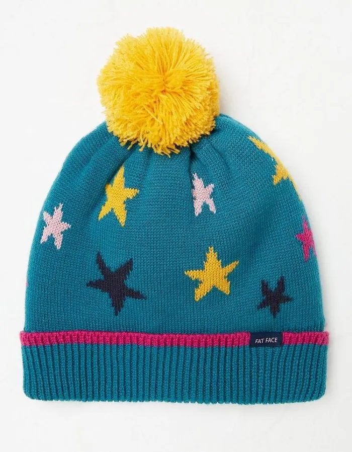 Kids FatFace Kids039 Sale Star Hat Teal Green