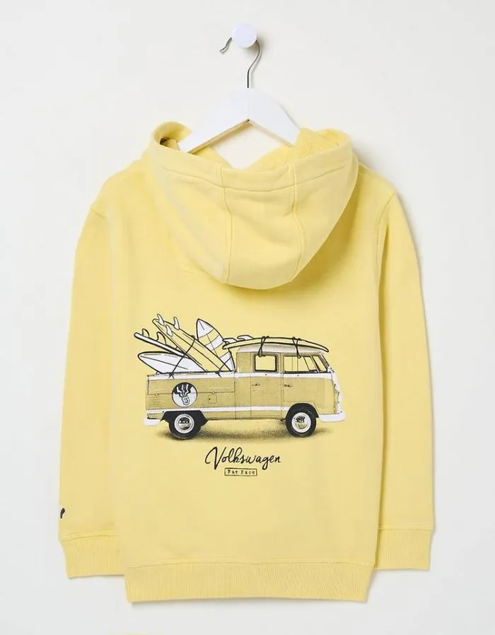 Kids FatFace Sweatshirts and Hoodies VW Sweat Popover Hoodie Light Yellow