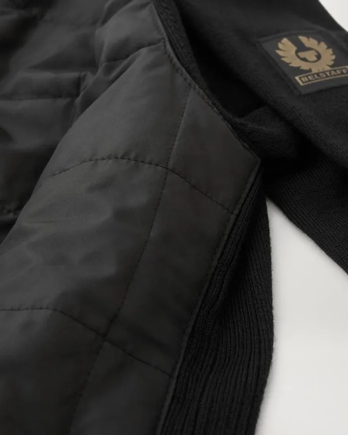 Knitwear Men Belstaff Kelbrook Zip Cardigan Black Knitwear Men Belstaff Kelbrook Zip Cardigan Black