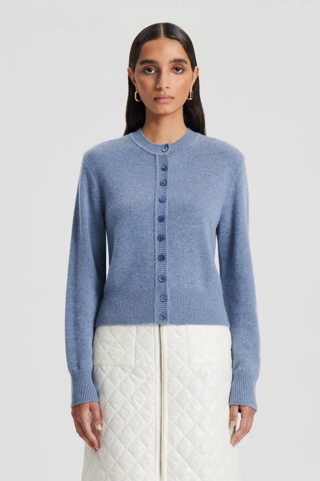 Knitwear Women Scanlan Theodore CASHMERE CARDIGAN DENIM